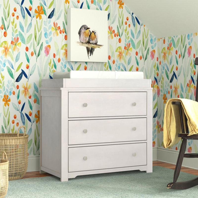 Harmony 3-Drawer Changing Table Dresser, Brushed Cotton