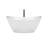 Dorrit 66" x 32" Freestanding Soaking Acrylic Bathtub with Faucet-108352003