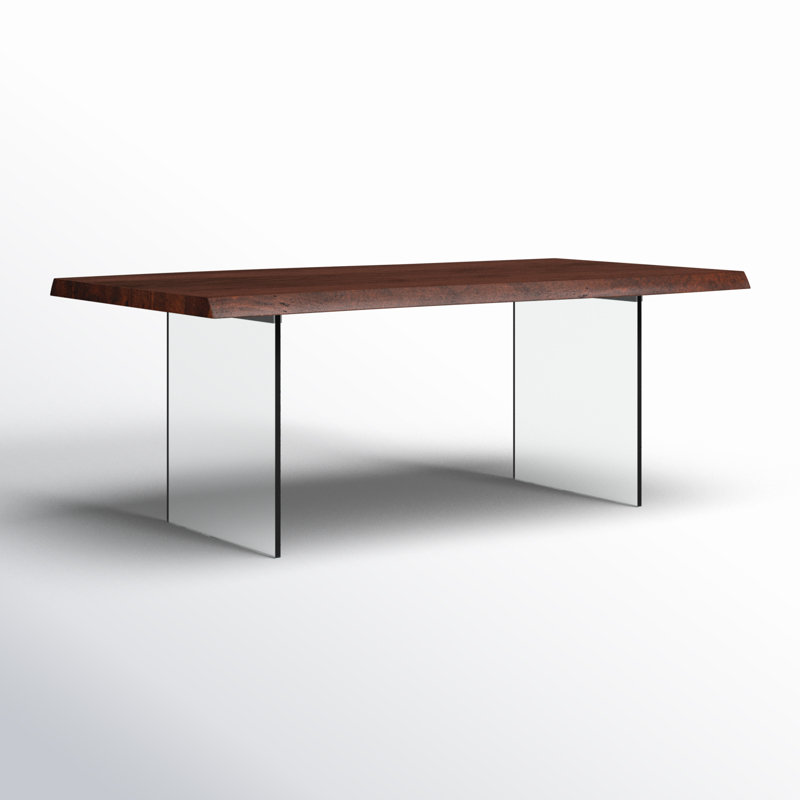 Colin Acacia Solid Wood Top Dining Table, Americano, 29.75"H x 79"L x 40"W
