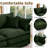  102 Inch Modular L-Shaped Sectional Sofa , 3-Seater Chenille Cloud Couch with Movable Ottoman , DIY Combination, Comfy Upholstered Set for Living Room-1563663421-1559753769