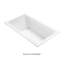 Andrea® 19 DoloMatte 54" x 32" Soaking Solid Surface Bathtub-296523253-334094716
