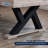 American Legend Rustic Wood 90” Billiard Table with K‑Shaped Legs