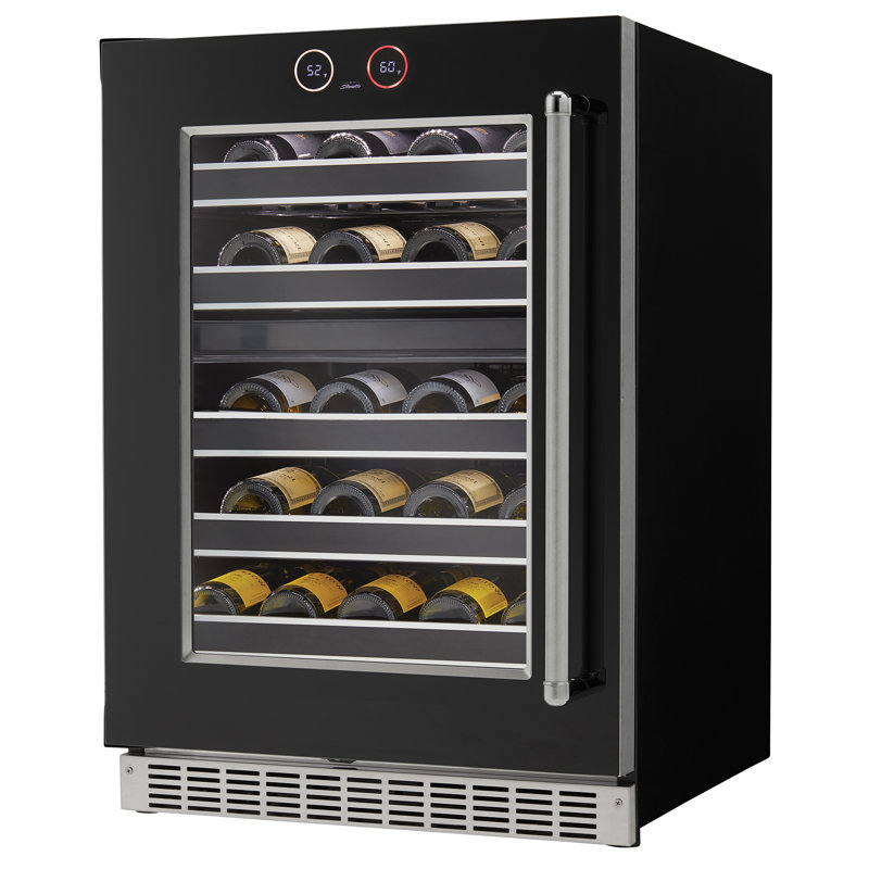 Danby Dual Zone 26.75'' Built-In 37 Bottle Wine Refrigerator, Left