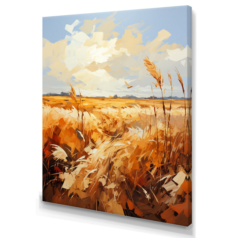 Illustration rétro du charme de la campagne d'automne - impression, Toile tendue, H 32 po x l 24 po x P 1 po