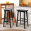 Tabouret en bois massif