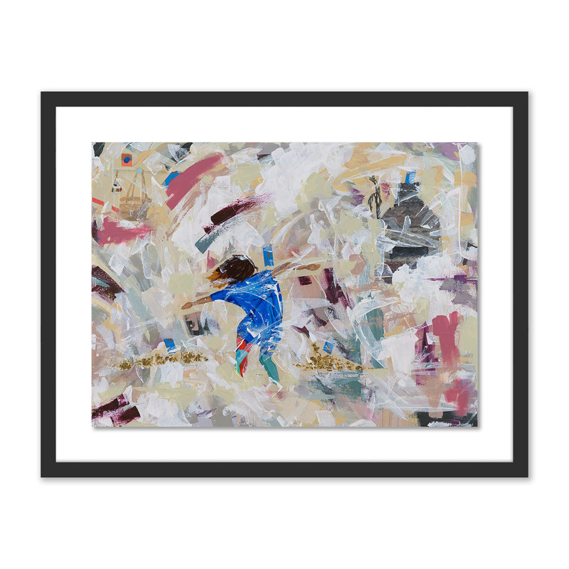 «Dancing in the Ruins» par Kimmy Quillin - reproduction d'art encadrée, H 20 po x l 24 po x P 1,5 po, Noir