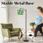Lampe sur pied à arc avec feuillage tropical vert pour chambre à coucher 3 lumières à intensité variable avec télécommande et ampoule incluse