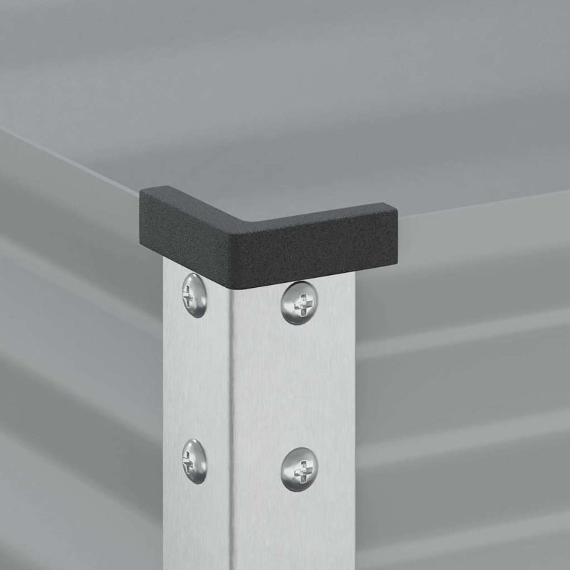 Ankoma Planter Box, 90cm H x 100cm W x 45cm D, Grey
