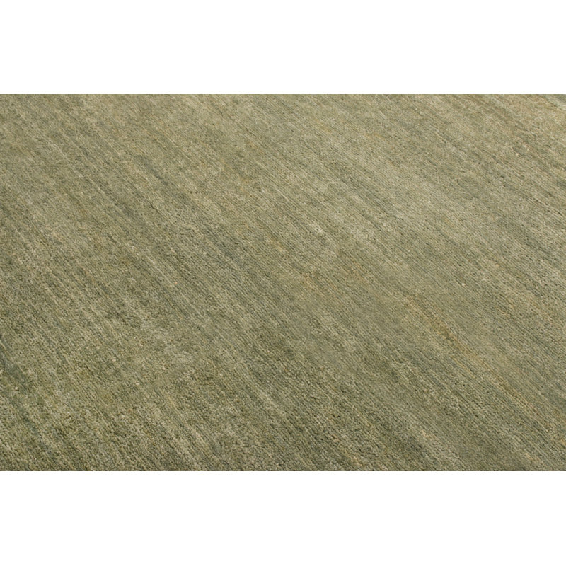 Hand Knotted Geometric Area Rug, Runner 3' x 12'