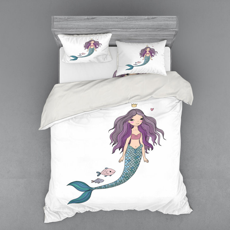 Ensemble de housse de couette en microfibre Fantasy Grey, Housse de couette grand + 3 pièces supplémentair