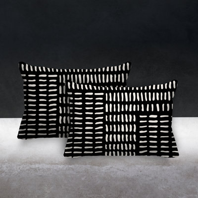 Garto No Decorative Addition Indoor/Outdoor Reversible Throw Pillow
