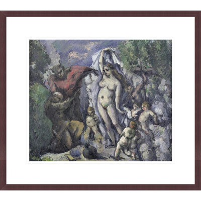 «The Temptation of St. Anthony» par Paul Cézanne, impression giclée encadrée