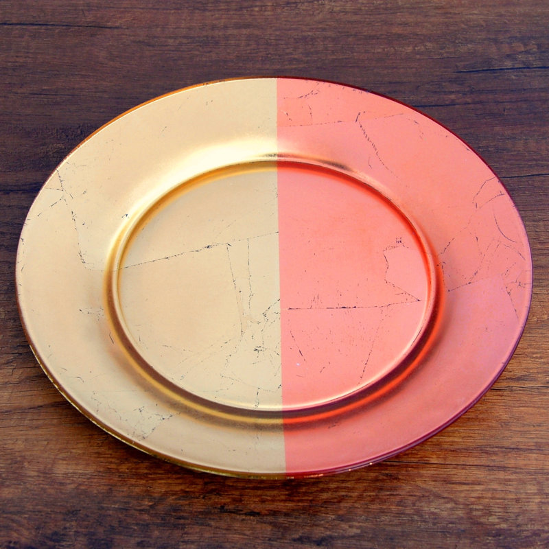 Assiette à hors-d'œuvre 7,5 po, Or / or rose