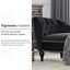 Chaise longue avec velours, pieds en bois massif, pour une assise en velours élégante et confortable, accoudoir à droite, lecture relaxante