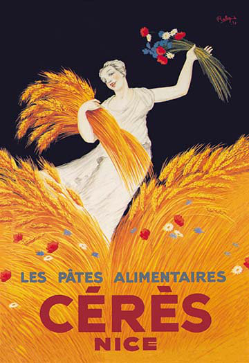 Affiche rétro assiettes alimentaires, H 66 po x l 44 po x P 1,5 po
