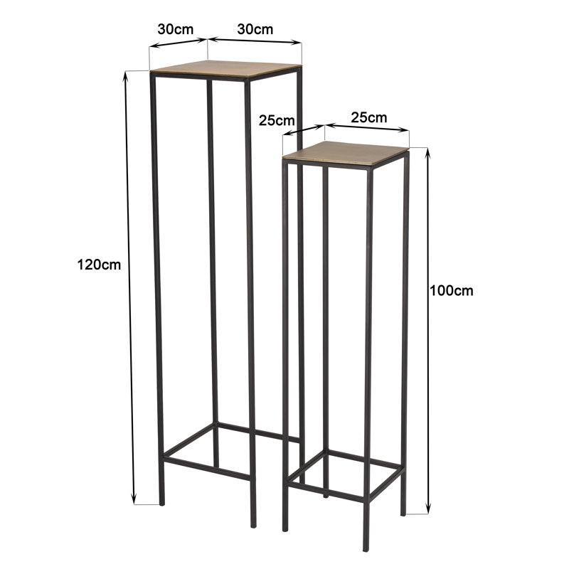 2 Piece Side Table Set