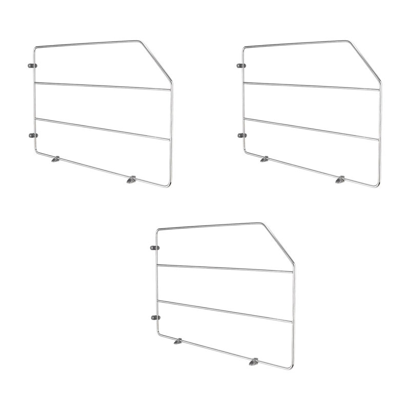Rev-A-Shelf 12" Cabinet Baking Sheet Tray Divider, Chrome, 597-12CR-52 (3 Pack)