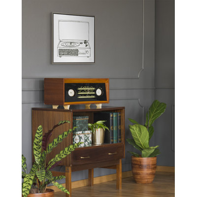 Reproduction d'art sur toile encadrée Victrola