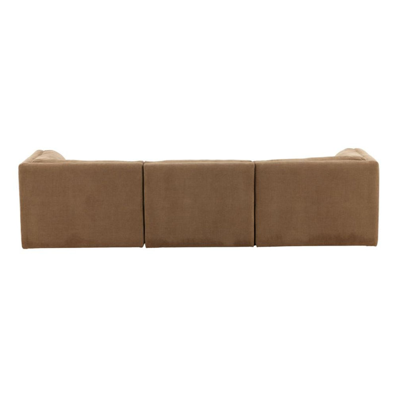 Magda 113" Wide Upholstered Sofa, Terracotta, Sepulveda Coco