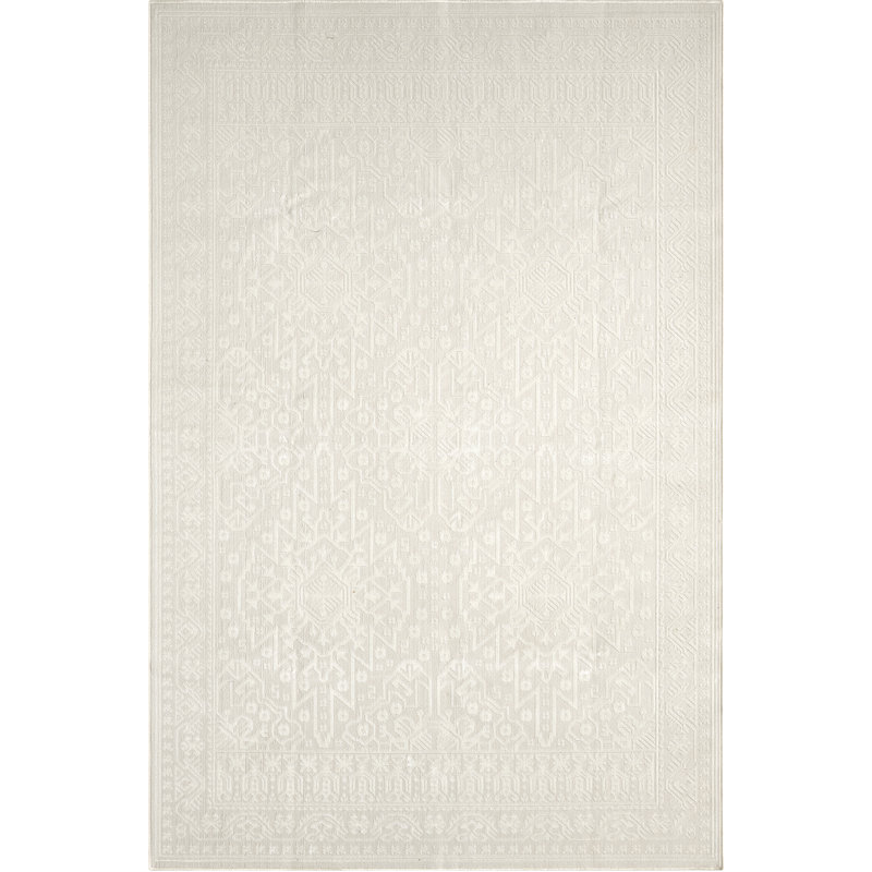 Abani Rugs Ardencroft REG520A Cream Tone-on-Tone Vintage Inspired Area Rug, Rectangle 7'9" x 10'2"