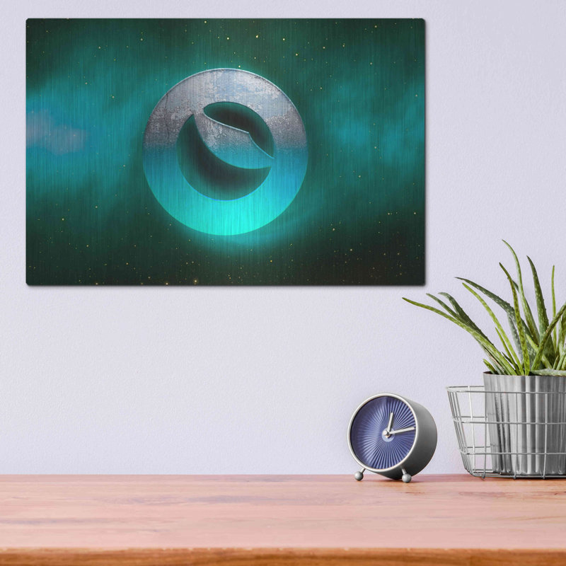 "Cosmic Crypto Luna" par Valentyn Artemenko, H 12 po x l 16 po