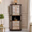 Armoire de rangement triangulaire peinte à la main