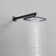 Single-Handle 2-Spray Of Rain Shower Head System Shower Faucet And Handheld Shower Kit In Matte Black(Valve Included)
