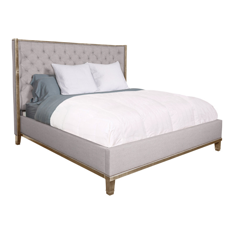 Michael Weiss Bed, Ian Pewter, Dove Gray, Queen