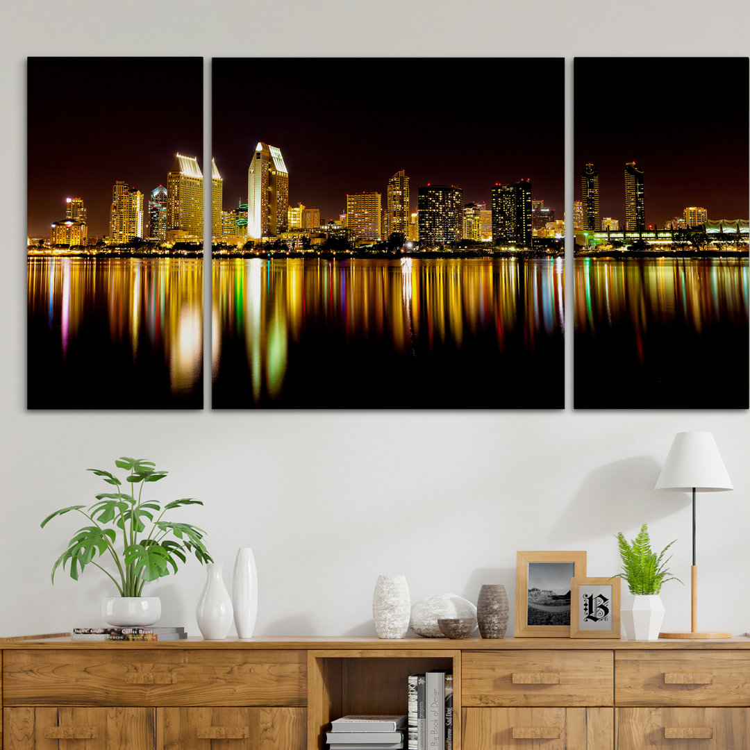 " San Diego Skyline " Ebern Designs 