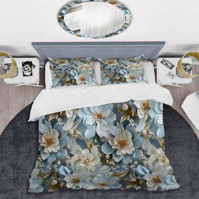 Ensemble de housse de couette Ethereal Rococo Flourish Victorian