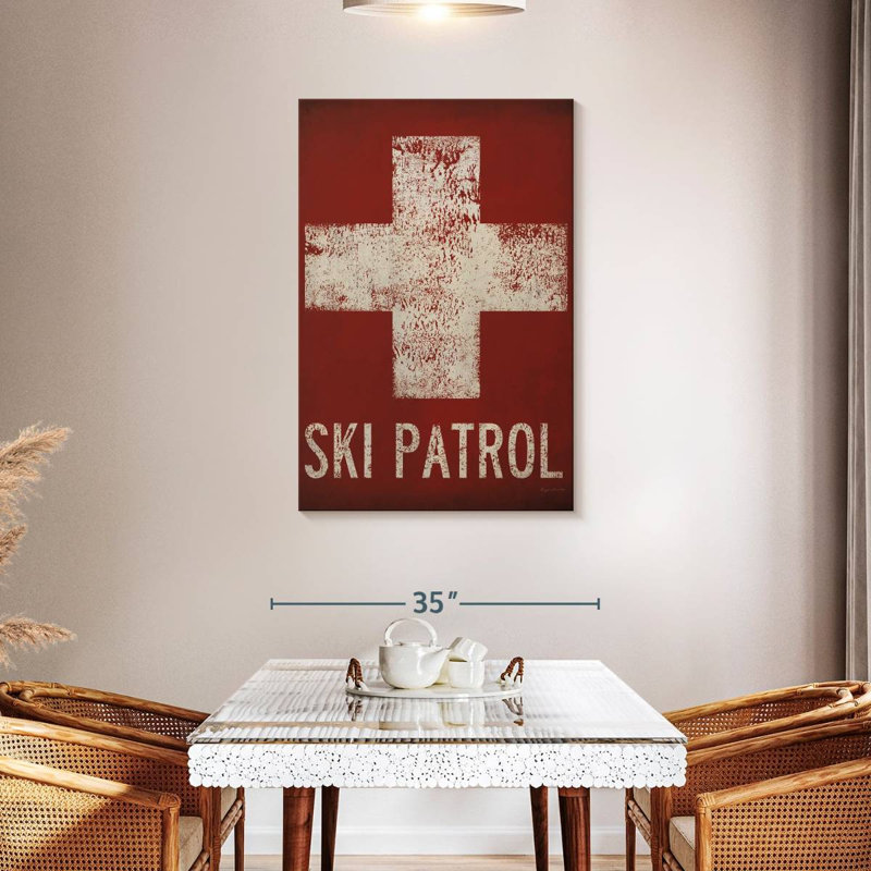 Sireci Ski Patrol, 45" H x 30" W