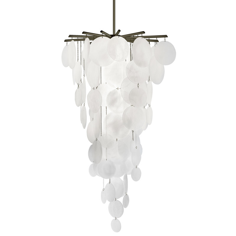Nimbus 16 - Light Dimmable Tiered Chandelier, Dark Bronze