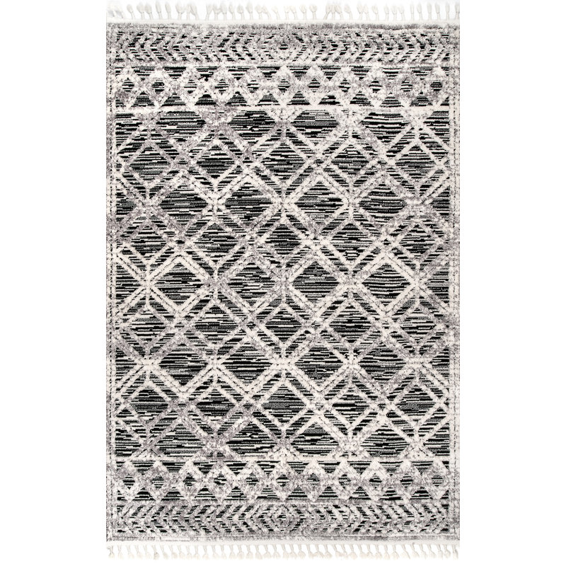 Geometric Area Rug, Rectangle 4' x 6' 8"