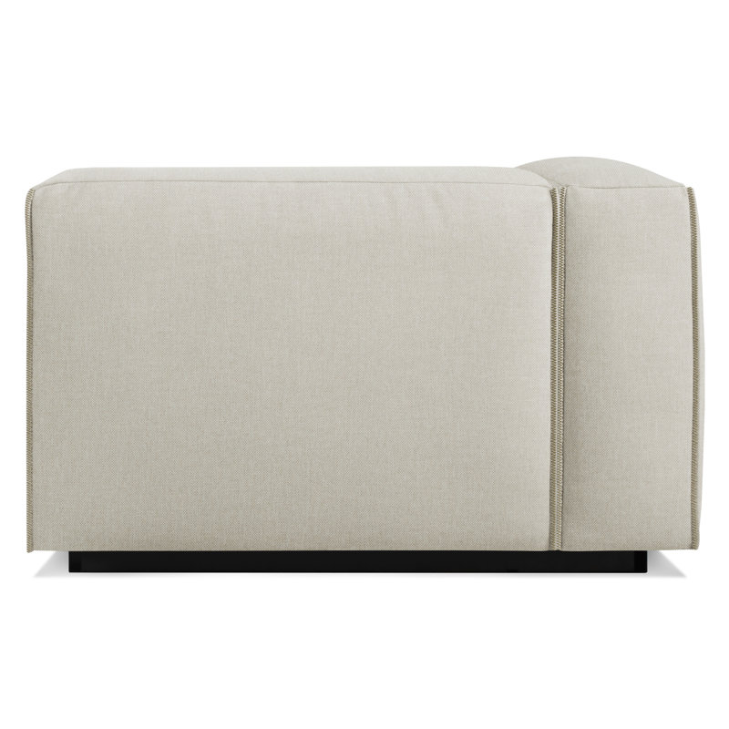 Cleon Upholstered Chaise Lounge, Maharam Mode/Clavicle 100% Polyester, Left Hand Facing