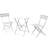 3-Piece Folding Bistro Set, Foldable Patio Furniture Set With Premium Frame-142120803