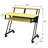 Yellow And Black Music Studio Desk With Keyboard Tray