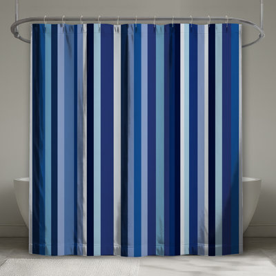 Stripes Shower Curtain -  Pattern Bathroom Decor Modern