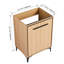 Meuble-lavabo 24 po sans lavabo supérieur, armoire de rangement moderne avec 2 portes à fermeture douce, meuble-lavabo simple-1701192015