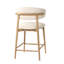 Murphey Upholstered 26'' Counter Stool with Solid Wood Frame-420676070