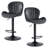 Swivel Adjustable Height Bar Stools, Leather Upholstered Counter Stools, Modern Pub Stool-246650751-267859242