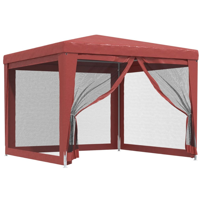 Andranae 3m x 3m Iron Party Tent, Red, Red