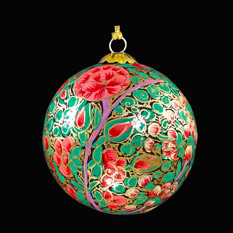 7.62cm Handmade Paper Plants & Flowers Bauble