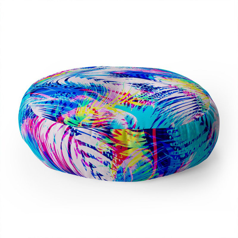 Coussin de plancher marta barragan camarasa abstract tropical