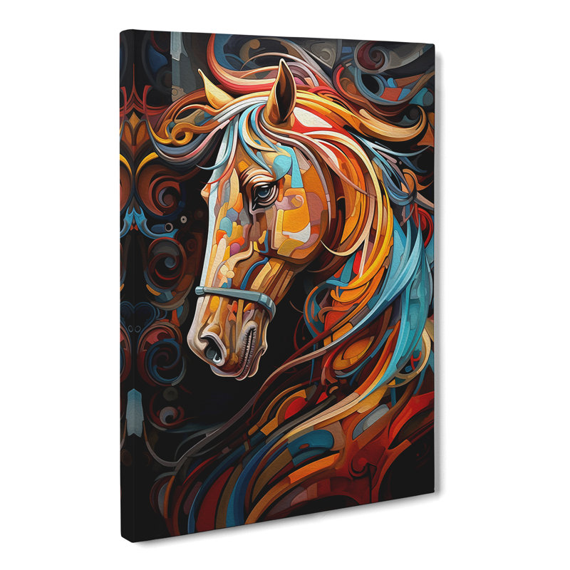 Horse Orphism No.2 - Print, 76cm H x 50cm W x 3cm D
