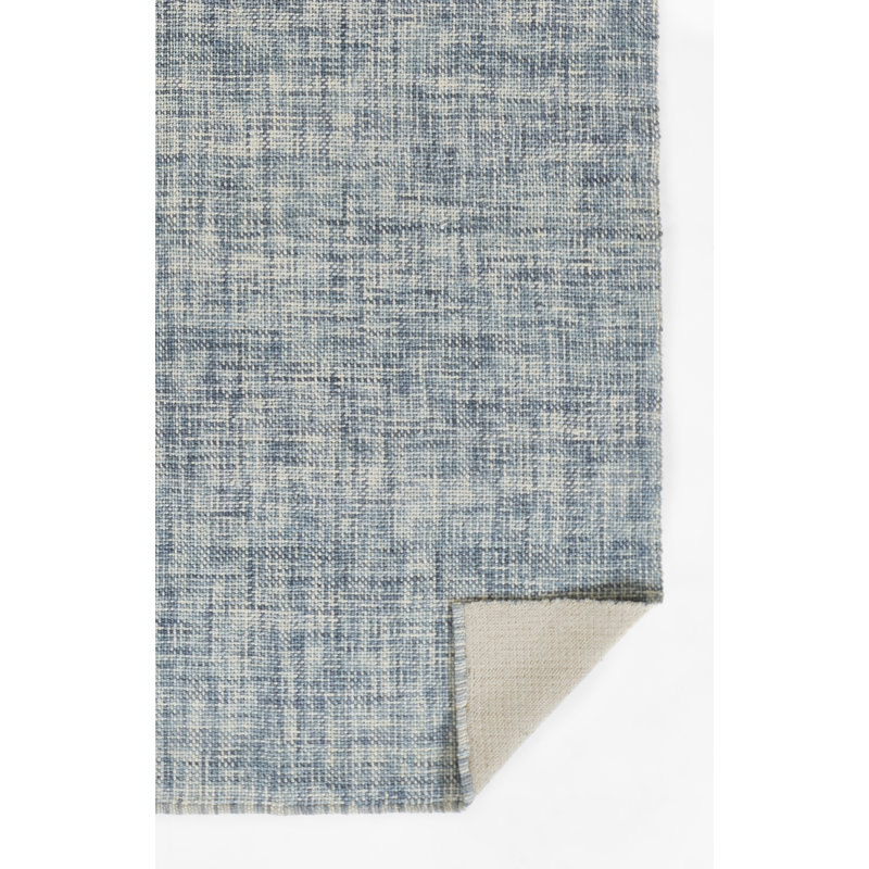 Aldred Wool Area Rug in Blue, Rectangle 2' x 3'