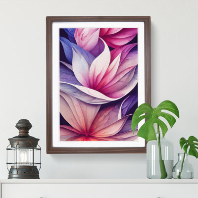 Wondrous Watercolour Flowers No.4 - Framed Print
