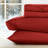 Holiday  Sheet Set, Santa Red Christmas Pattern, California King Size Bedding-116478669-116478674