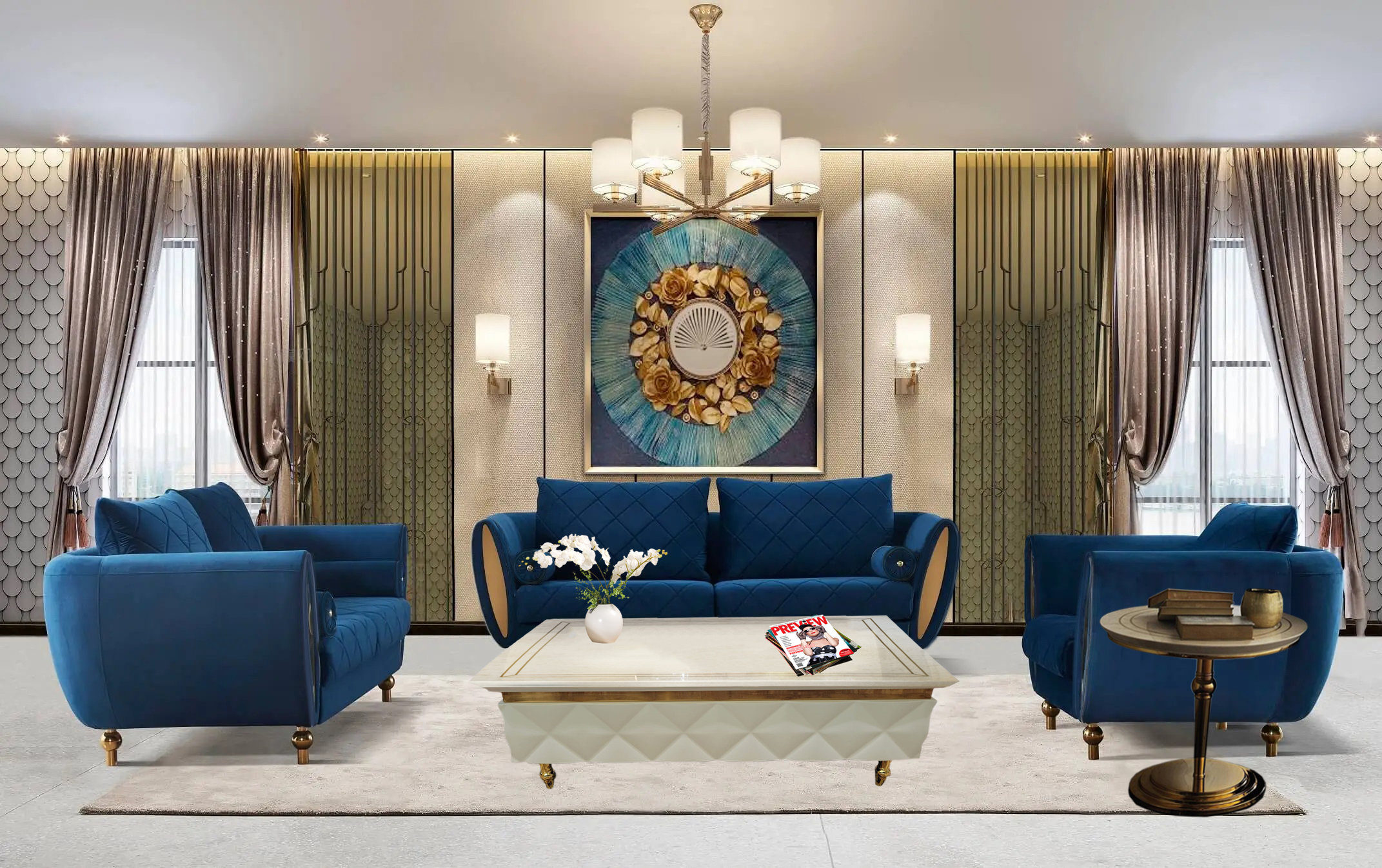 Infinity Furniture Import 5 Piece Living Room Set Wayfair Canada