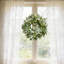Couronnes pour porte d'entrée avec baies blanches - Couronne de printemps, d'été et d'hiver réaliste pour porche de ferme, fenêtre, décoration de porte