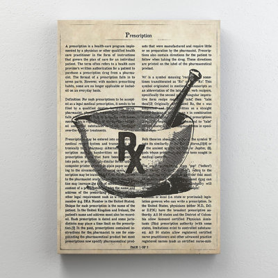 " Pharmacist Tools On Newspaper Background "